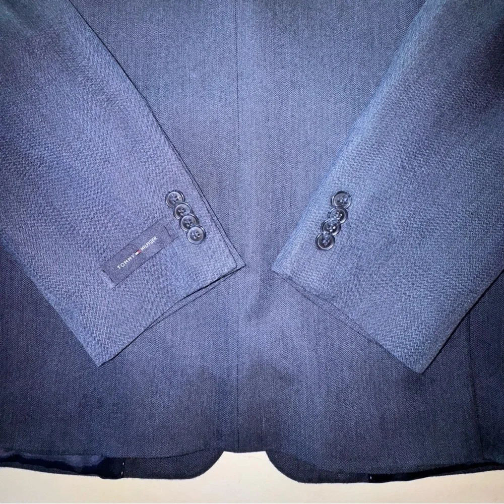 NWT TOMMY HILFIGER Blue Gibbs Blazer Jacket (S38) - Picture 15 of 17
